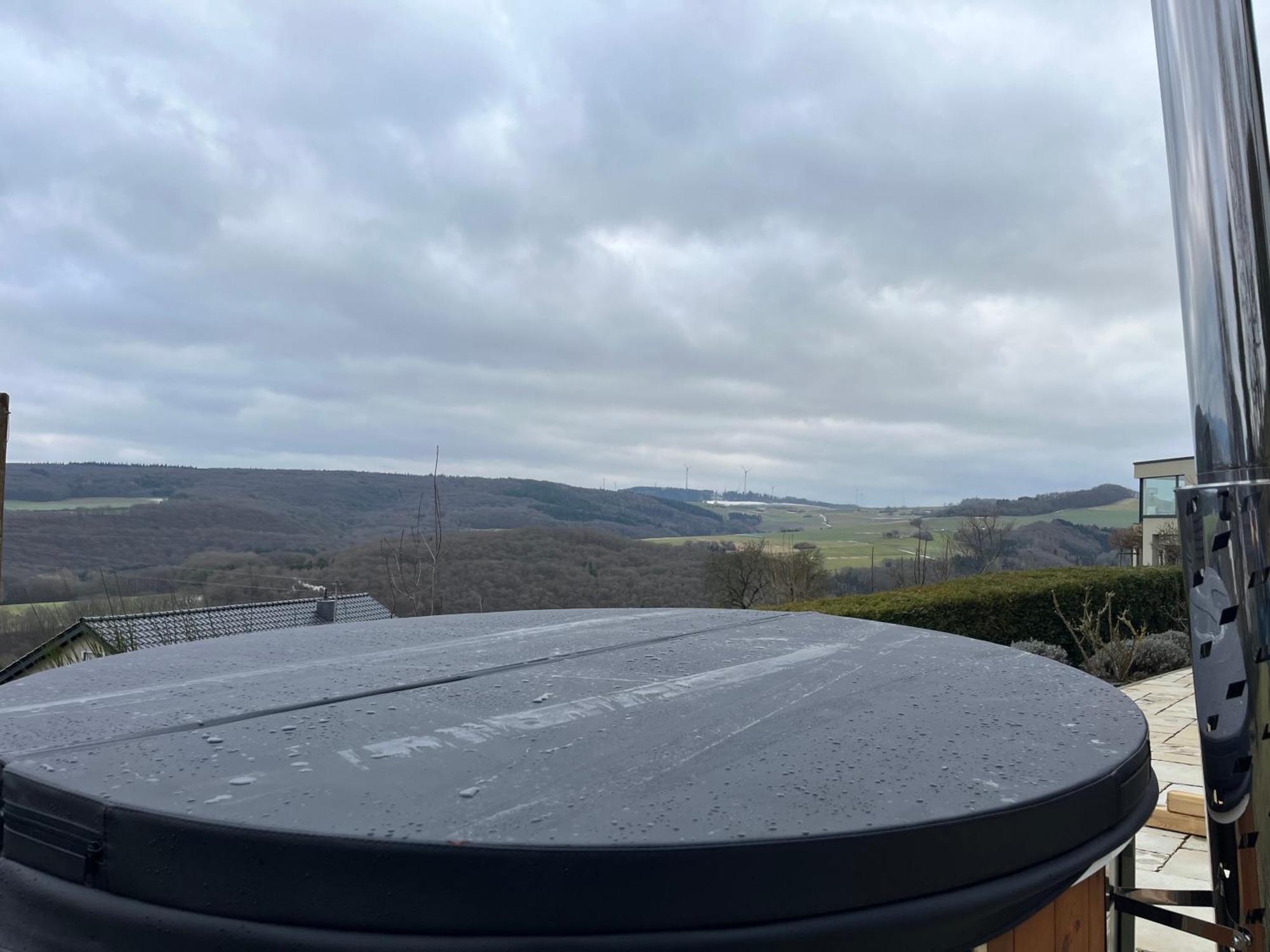 Eifel Landhaus Panoramablick Unter Der Burg Olbrueck Mit Sauna Hottub Grosser Terrasse Und Garten Ideal Fuer Familien Niederdurenbach Exterior photo